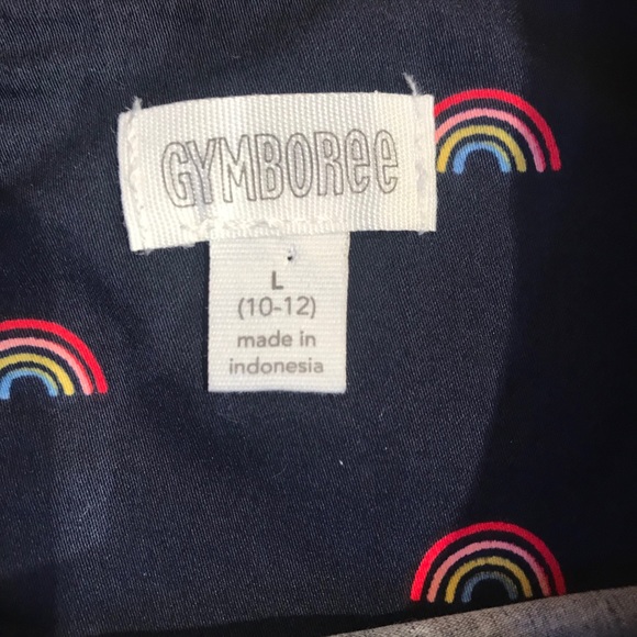 Gymboree Rainbow Peasant Top Navy Girls Lg 10/12 - Picture 5 of 5